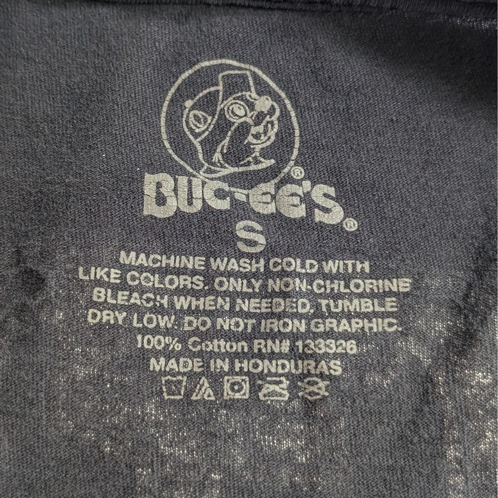 Buc-ee's Tour Graphic T-Shirt Mens Small Black Short Sleeve Texas Beaver Mascot - Picture 3 of 6